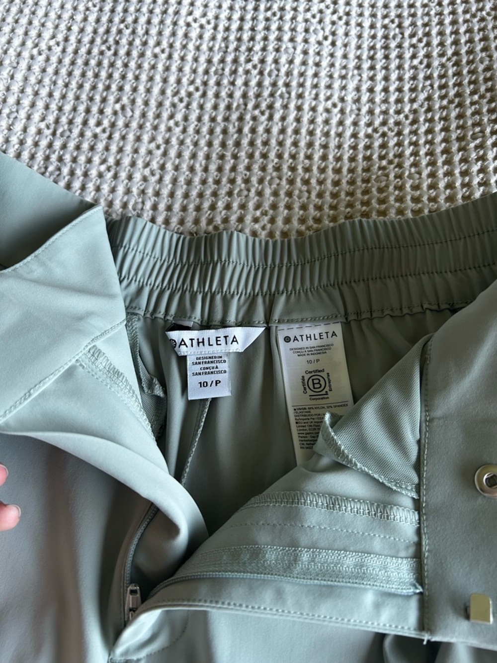 Athleta Light Sage High-Rise Wide Leg Pants - Picture 3 of 3